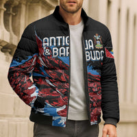 Antigua and Barbuda Cricket Custom Bomber Puffer Jacket Falcons Wings - Take Off - Wonder Print Shop