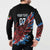 Antigua and Barbuda Cricket Custom Button Sweatshirt Falcons Wings - Take Off - Wonder Print Shop