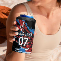 Antigua and Barbuda Cricket Custom 4 in 1 Can Cooler Tumbler Falcons Wings - Take Off - Wonder Print Shop