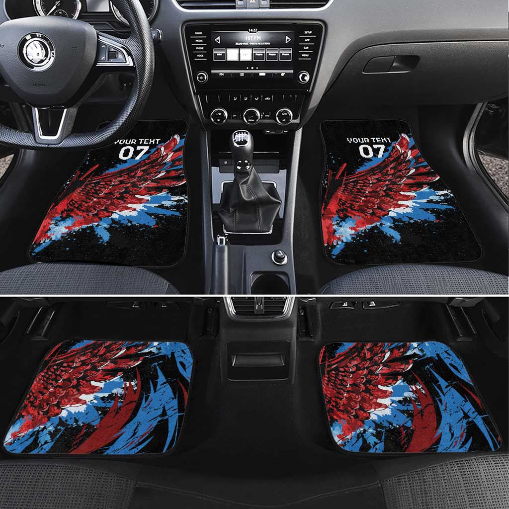 Antigua and Barbuda Cricket Car Mats Falcons Wings - Take Off - Wonder Print Shop