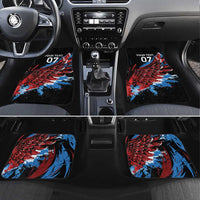 Antigua and Barbuda Cricket Car Mats Falcons Wings - Take Off - Wonder Print Shop