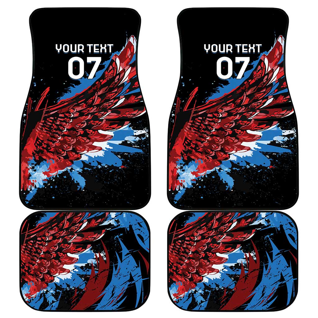Antigua and Barbuda Cricket Car Mats Falcons Wings - Take Off - Wonder Print Shop