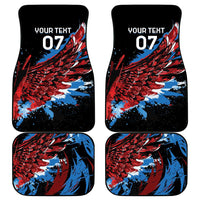 Antigua and Barbuda Cricket Car Mats Falcons Wings - Take Off - Wonder Print Shop