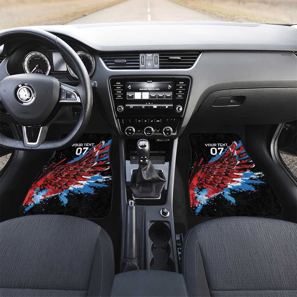 Antigua and Barbuda Cricket Car Mats Falcons Wings - Take Off - Wonder Print Shop