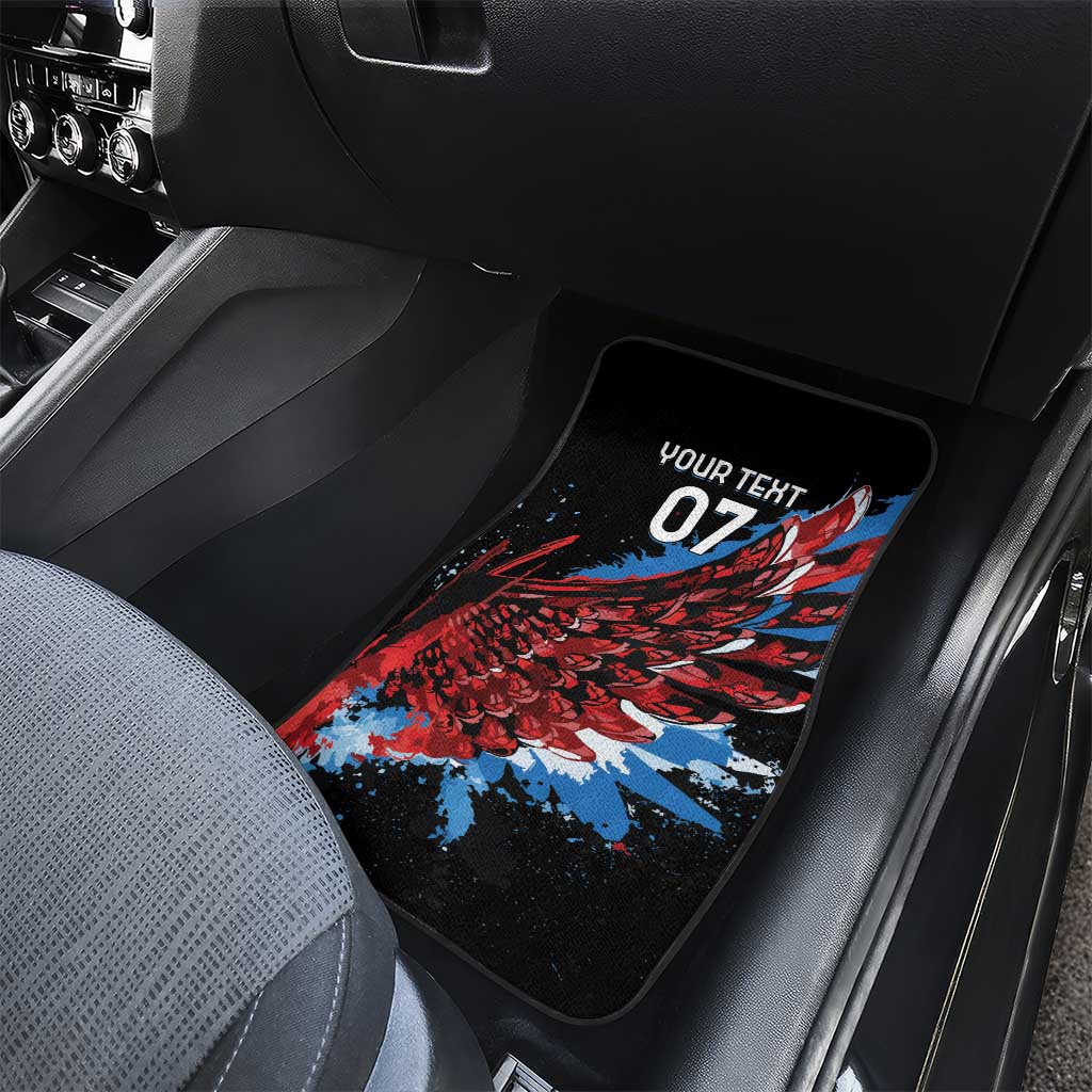 Antigua and Barbuda Cricket Car Mats Falcons Wings - Take Off - Wonder Print Shop