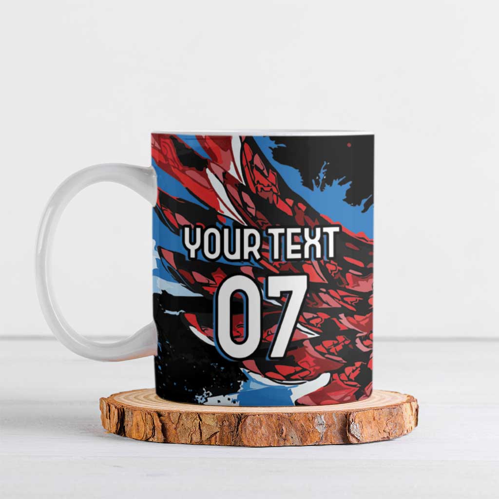 Antigua and Barbuda Cricket Custom Ceramic Mug Falcons Wings - Take Off - Wonder Print Shop