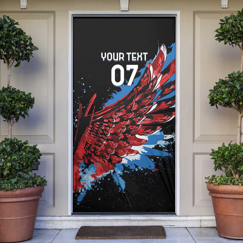 Antigua and Barbuda Cricket Door Cover Falcons Wings - Take Off - Wonder Print Shop