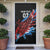 Antigua and Barbuda Cricket Door Cover Falcons Wings - Take Off - Wonder Print Shop