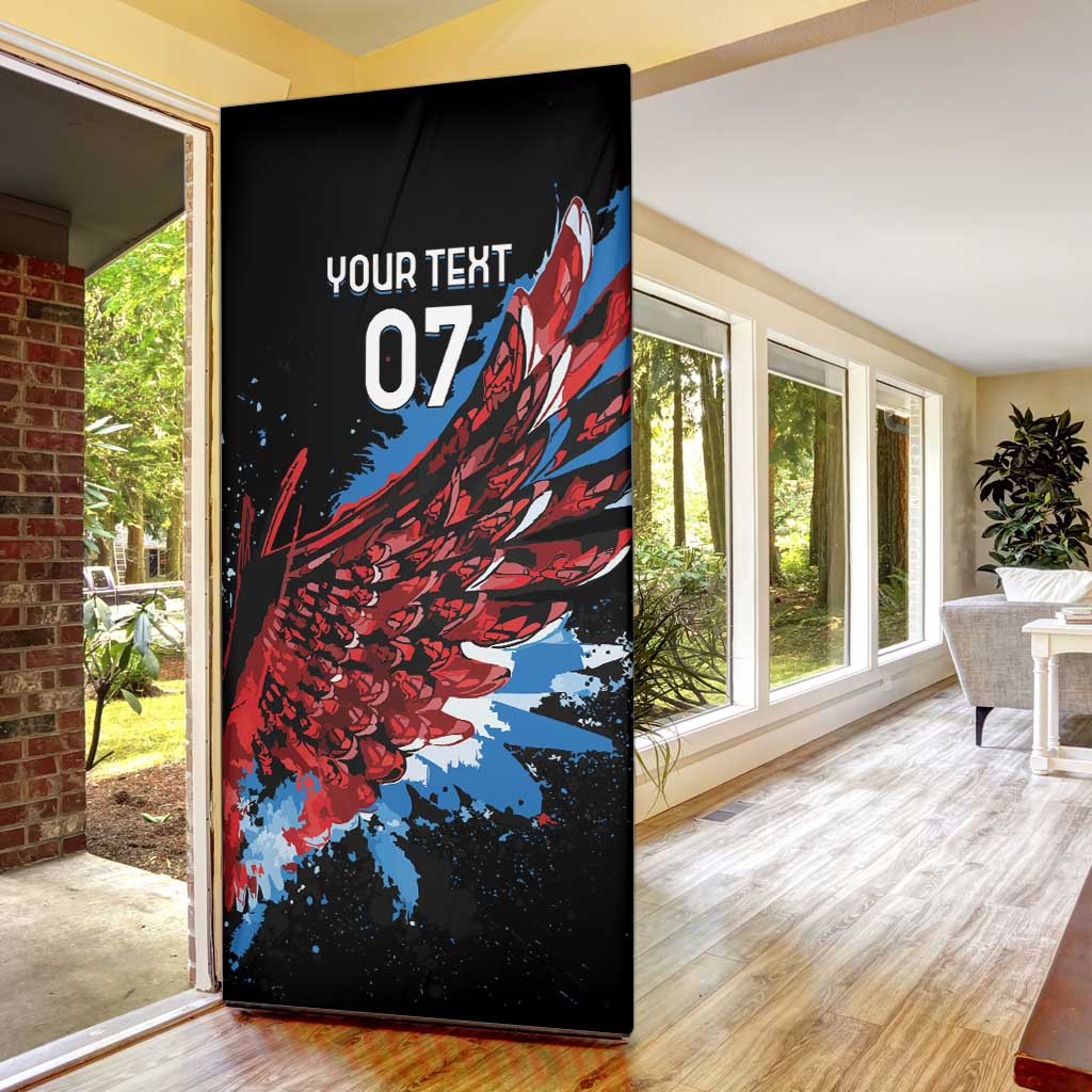 Antigua and Barbuda Cricket Door Cover Falcons Wings - Take Off - Wonder Print Shop