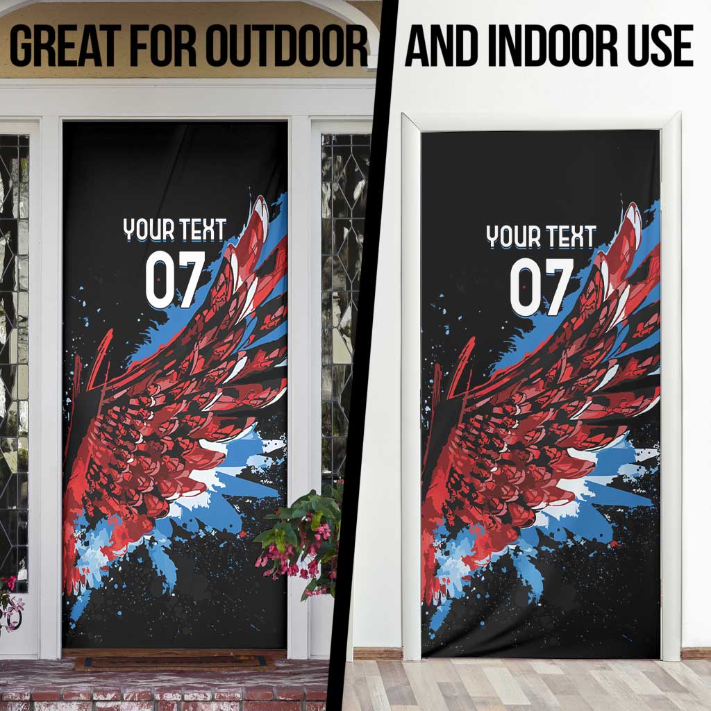 Antigua and Barbuda Cricket Door Cover Falcons Wings - Take Off - Wonder Print Shop