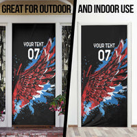 Antigua and Barbuda Cricket Door Cover Falcons Wings - Take Off - Wonder Print Shop