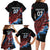 Antigua and Barbuda Cricket Custom Family Matching Long Sleeve Bodycon Dress and Hawaiian Shirt Falcons Wings - Take Off - Wonder Print Shop