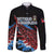 Antigua and Barbuda Cricket Custom Family Matching Long Sleeve Bodycon Dress and Hawaiian Shirt Falcons Wings - Take Off - Wonder Print Shop