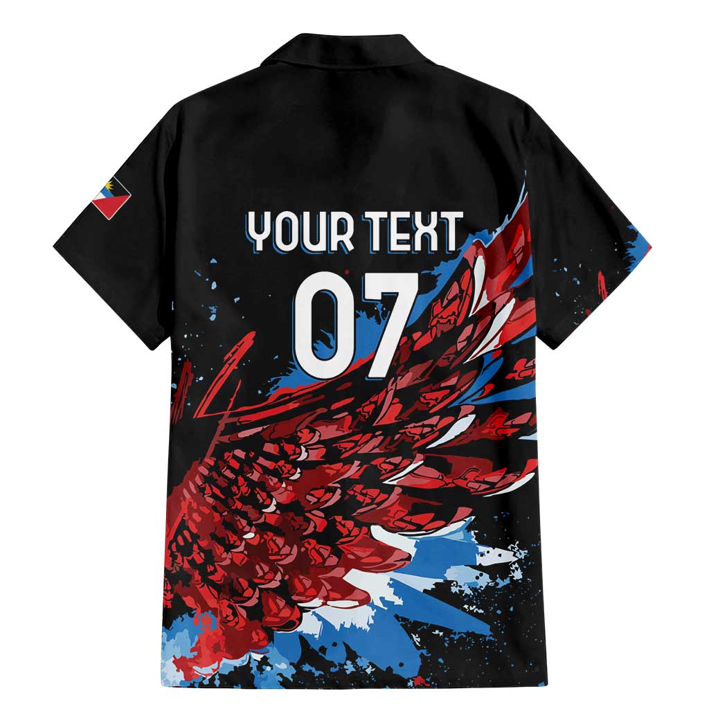 Antigua and Barbuda Cricket Custom Family Matching Mermaid Dress and Hawaiian Shirt Falcons Wings - Take Off - Wonder Print Shop