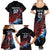 Antigua and Barbuda Cricket Custom Family Matching Summer Maxi Dress and Hawaiian Shirt Falcons Wings - Take Off - Wonder Print Shop
