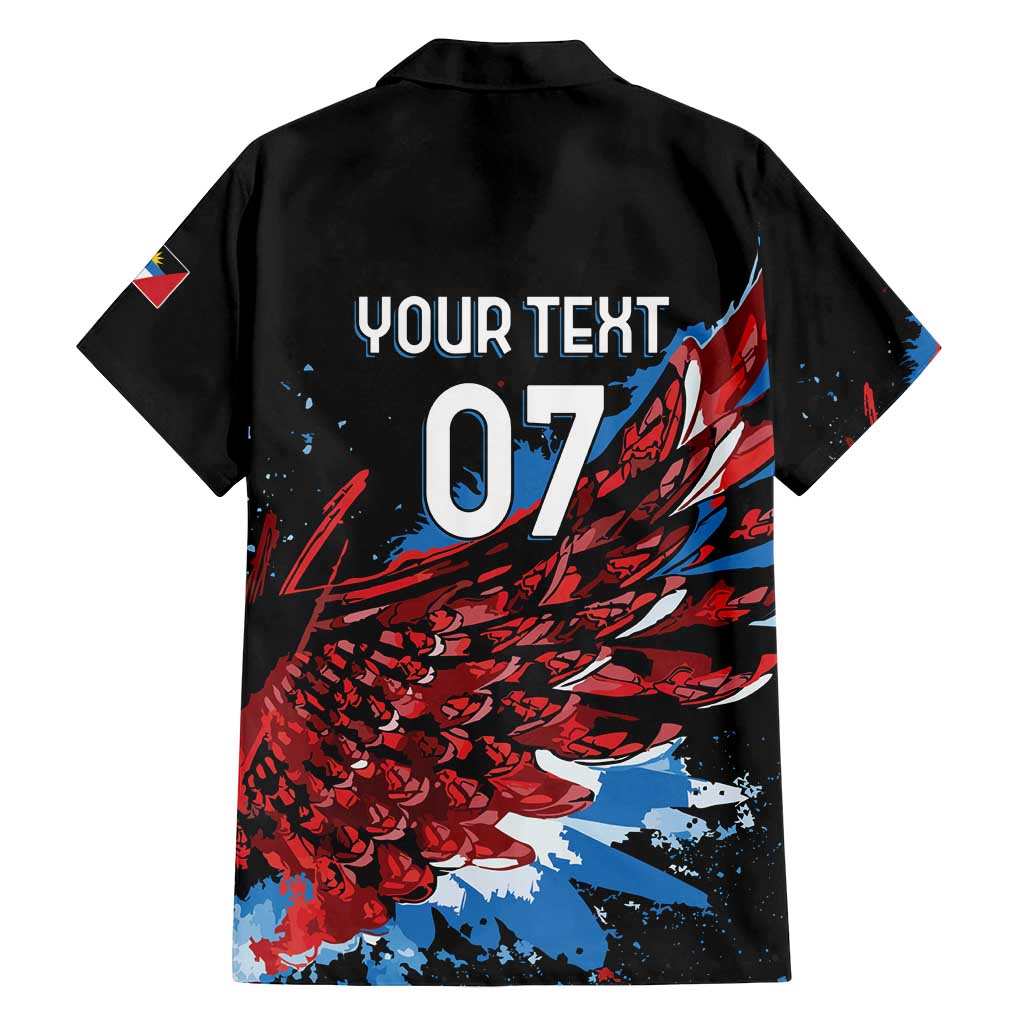 Antigua and Barbuda Cricket Custom Family Matching Summer Maxi Dress and Hawaiian Shirt Falcons Wings - Take Off - Wonder Print Shop