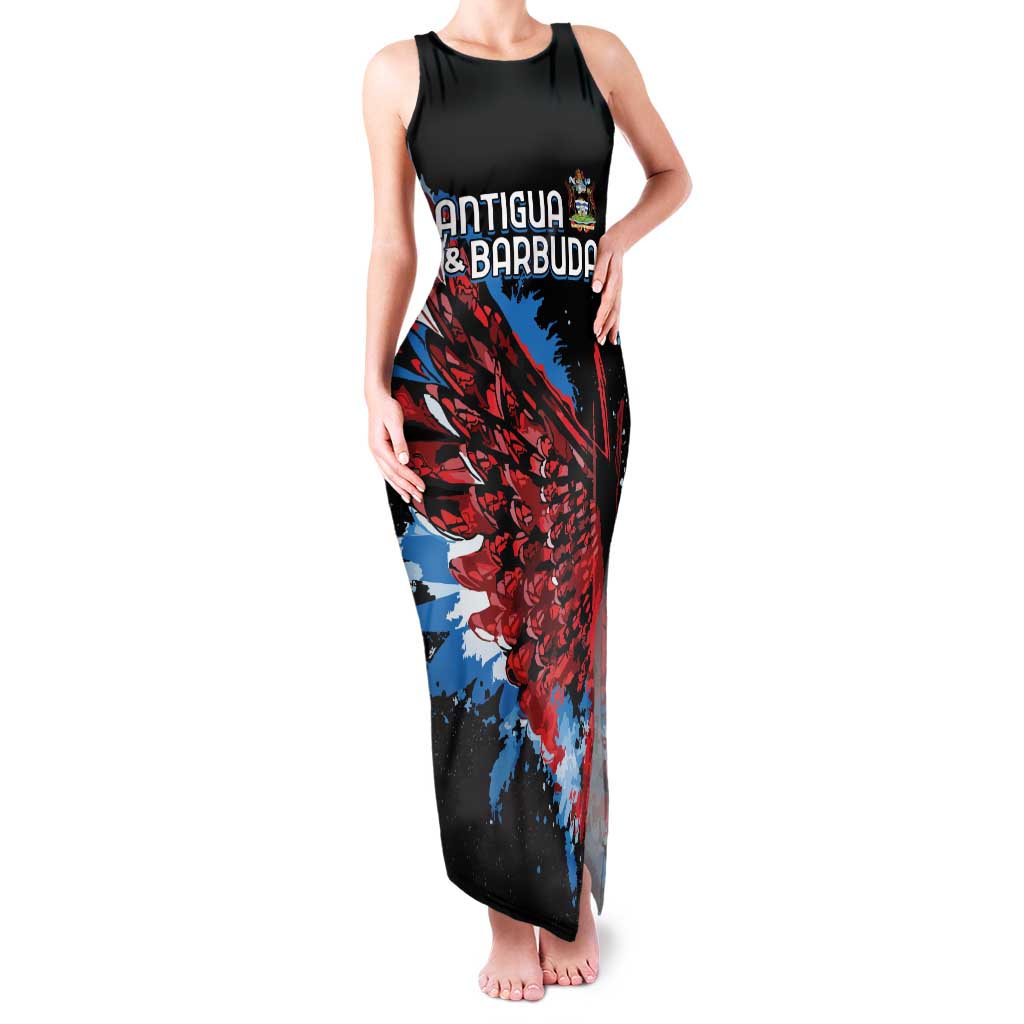 Antigua and Barbuda Cricket Custom Family Matching Tank Maxi Dress and Hawaiian Shirt Falcons Wings - Take Off - Wonder Print Shop