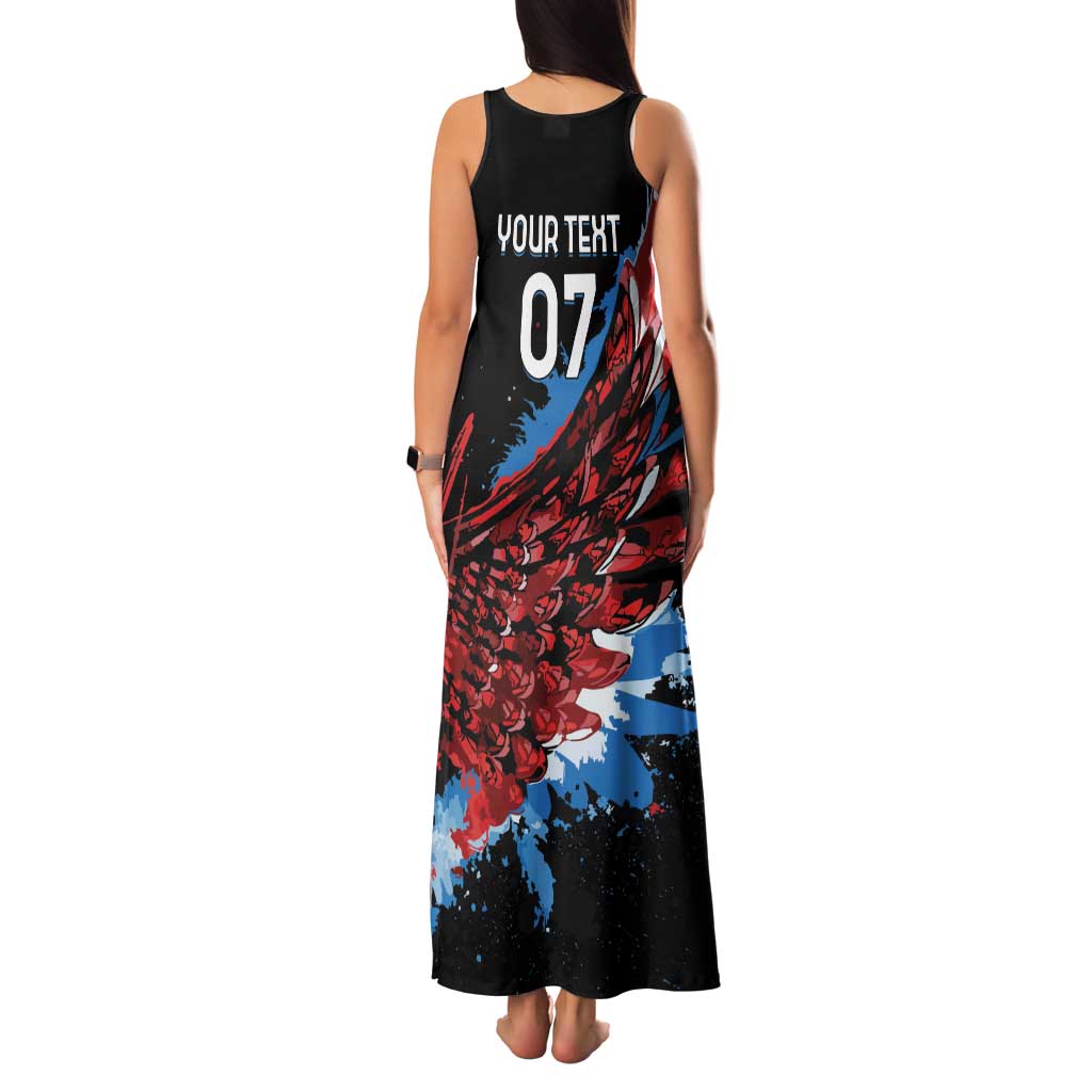 Antigua and Barbuda Cricket Custom Family Matching Tank Maxi Dress and Hawaiian Shirt Falcons Wings - Take Off - Wonder Print Shop