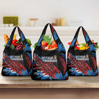 Antigua and Barbuda Cricket Grocery Bag Falcons Wings - Take Off - Wonder Print Shop