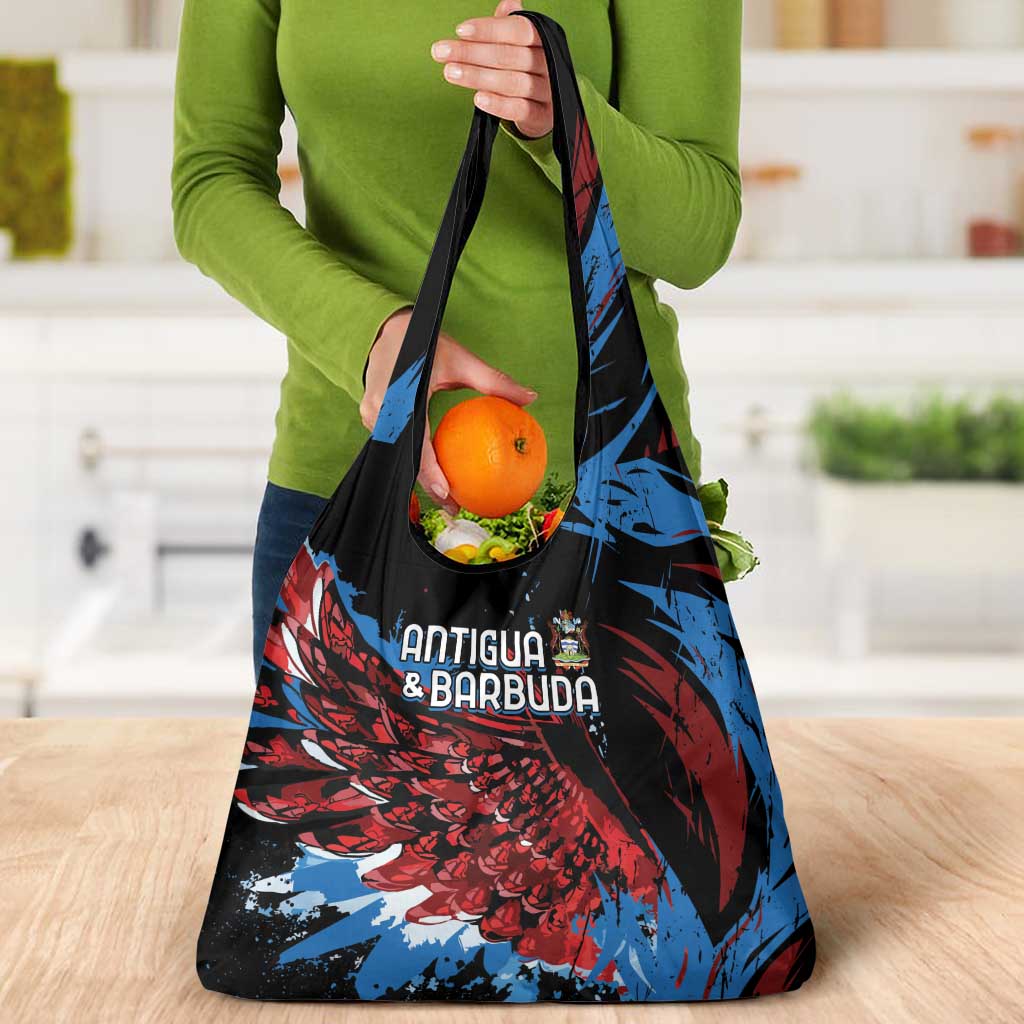Antigua and Barbuda Cricket Grocery Bag Falcons Wings - Take Off - Wonder Print Shop