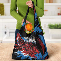 Antigua and Barbuda Cricket Grocery Bag Falcons Wings - Take Off - Wonder Print Shop