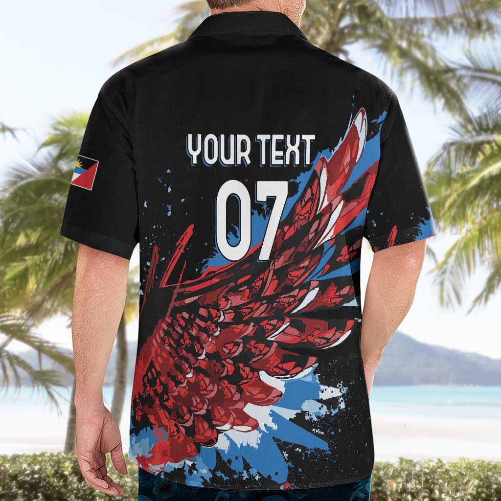 Antigua and Barbuda Cricket Custom Hawaiian Shirt Falcons Wings - Take Off - Wonder Print Shop