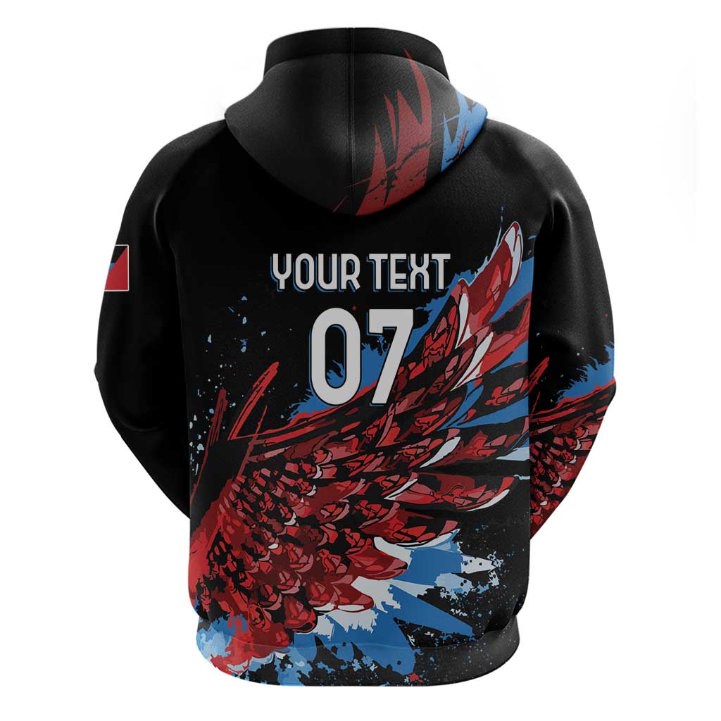Antigua and Barbuda Cricket Custom Hoodie Falcons Wings - Take Off - Wonder Print Shop