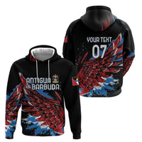 Antigua and Barbuda Cricket Custom Hoodie Falcons Wings - Take Off - Wonder Print Shop