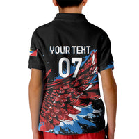 Antigua and Barbuda Cricket Custom Kid Polo Shirt Falcons Wings - Take Off - Wonder Print Shop