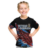 Antigua and Barbuda Cricket Custom Kid T Shirt Falcons Wings - Take Off - Wonder Print Shop