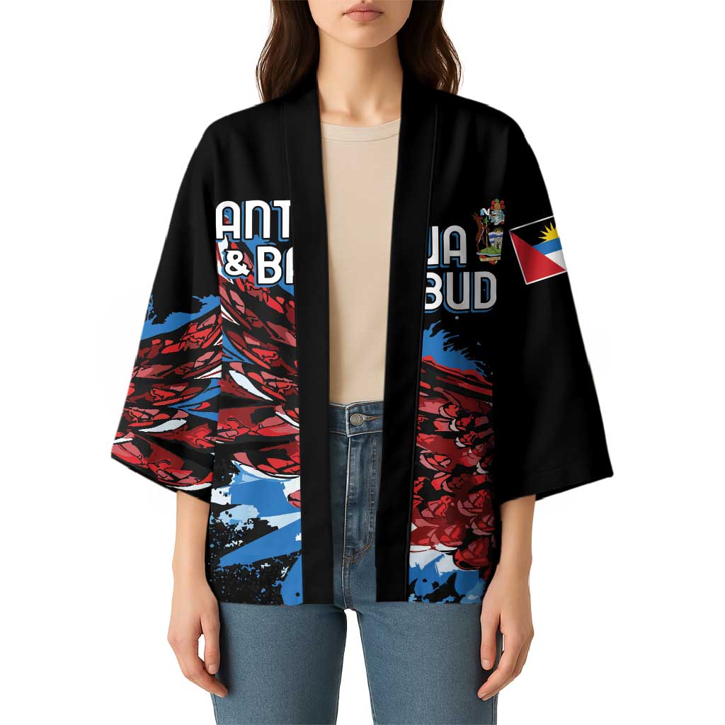 Antigua and Barbuda Cricket Custom Kimono Falcons Wings - Take Off - Wonder Print Shop