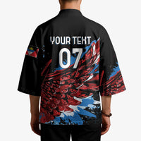Antigua and Barbuda Cricket Custom Kimono Falcons Wings - Take Off - Wonder Print Shop