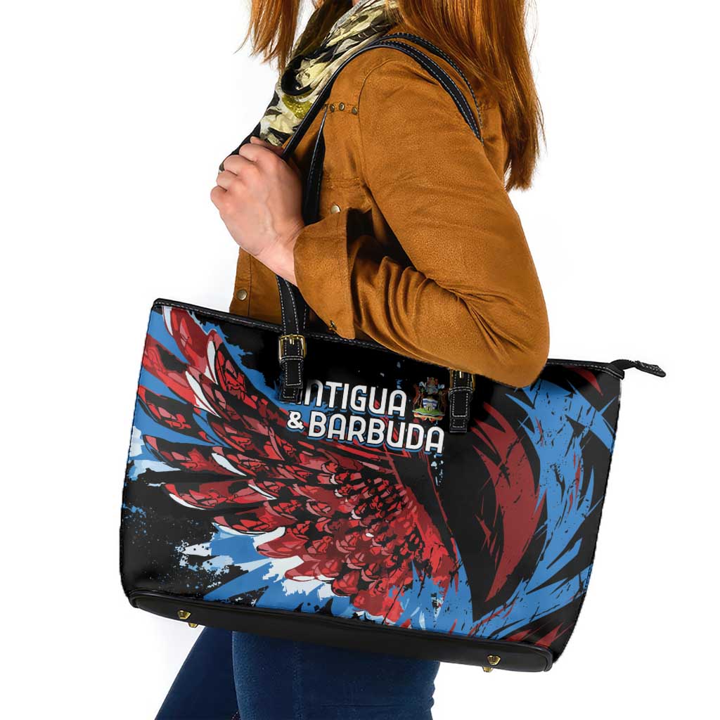 Antigua and Barbuda Cricket Leather Tote Bag Falcons Wings - Take Off - Wonder Print Shop