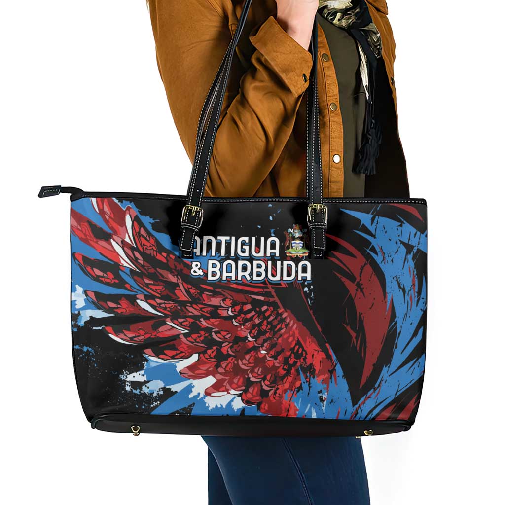 Antigua and Barbuda Cricket Leather Tote Bag Falcons Wings - Take Off - Wonder Print Shop