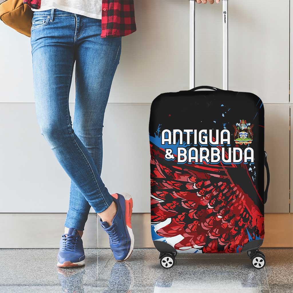 Antigua and Barbuda Cricket Luggage Cover Falcons Wings - Take Off - Wonder Print Shop