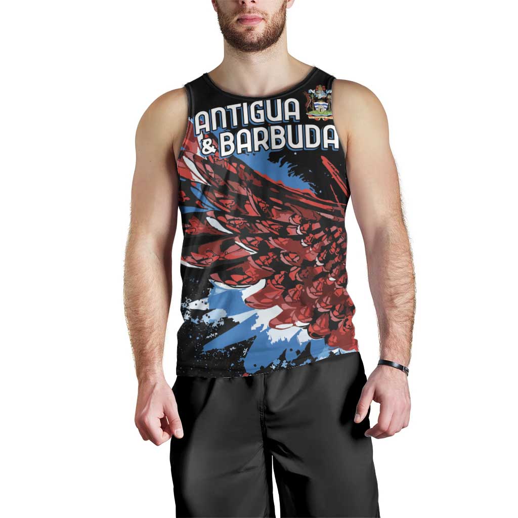 Antigua and Barbuda Cricket Custom Men Tank Top Falcons Wings - Take Off - Wonder Print Shop