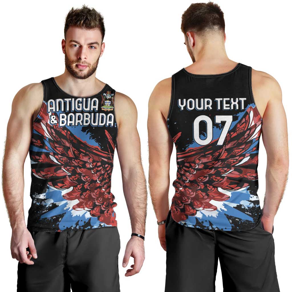 Antigua and Barbuda Cricket Custom Men Tank Top Falcons Wings - Take Off - Wonder Print Shop