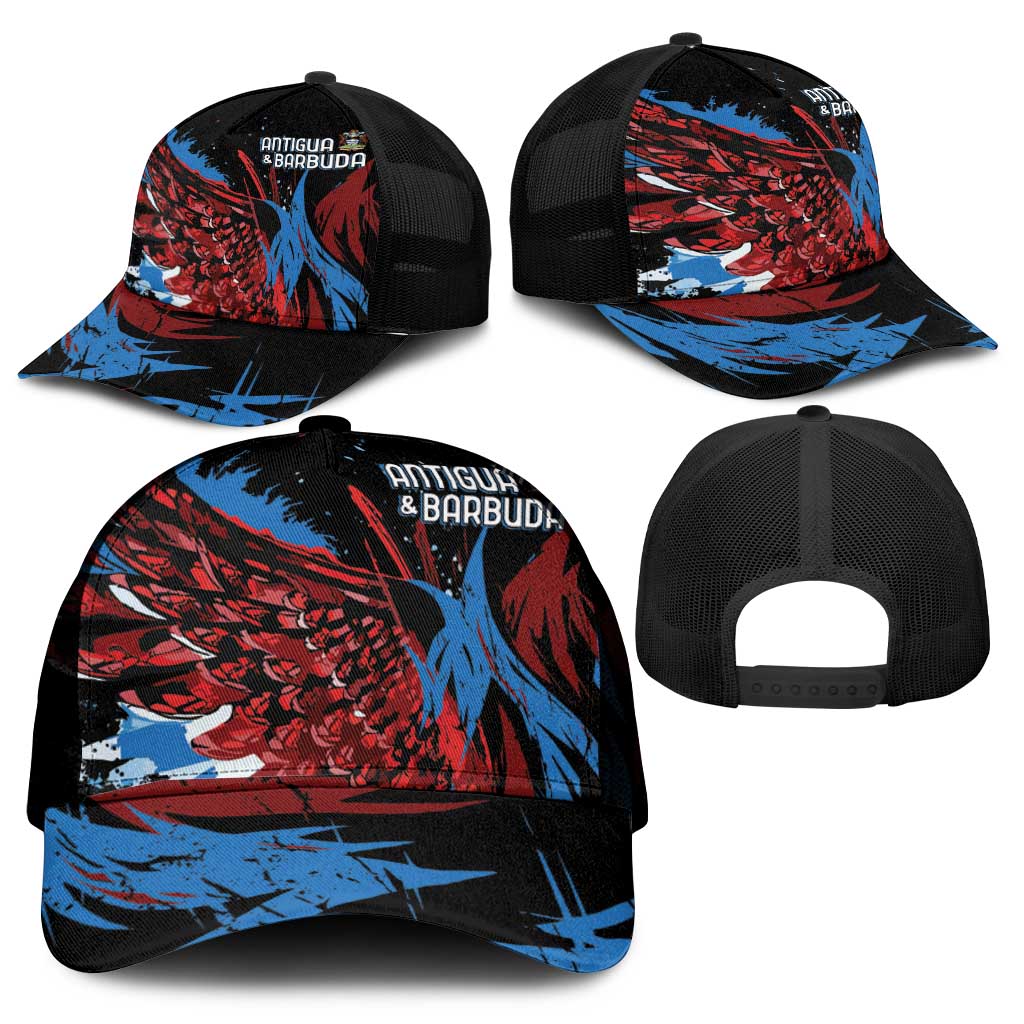 Antigua and Barbuda Cricket Mesh Trucker Cap Falcons Wings - Take Off - Wonder Print Shop