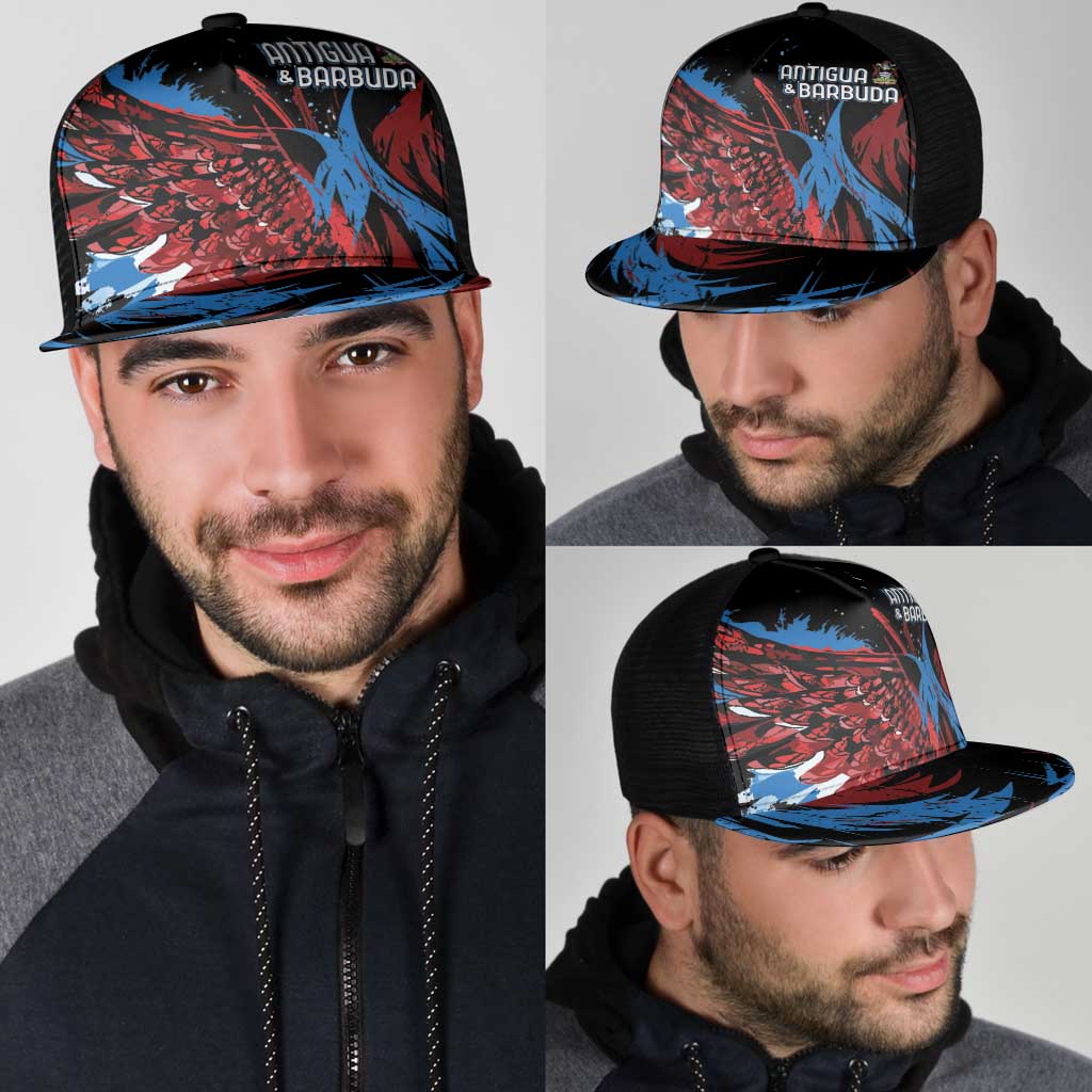 Antigua and Barbuda Cricket Mesh Trucker Cap Falcons Wings - Take Off - Wonder Print Shop