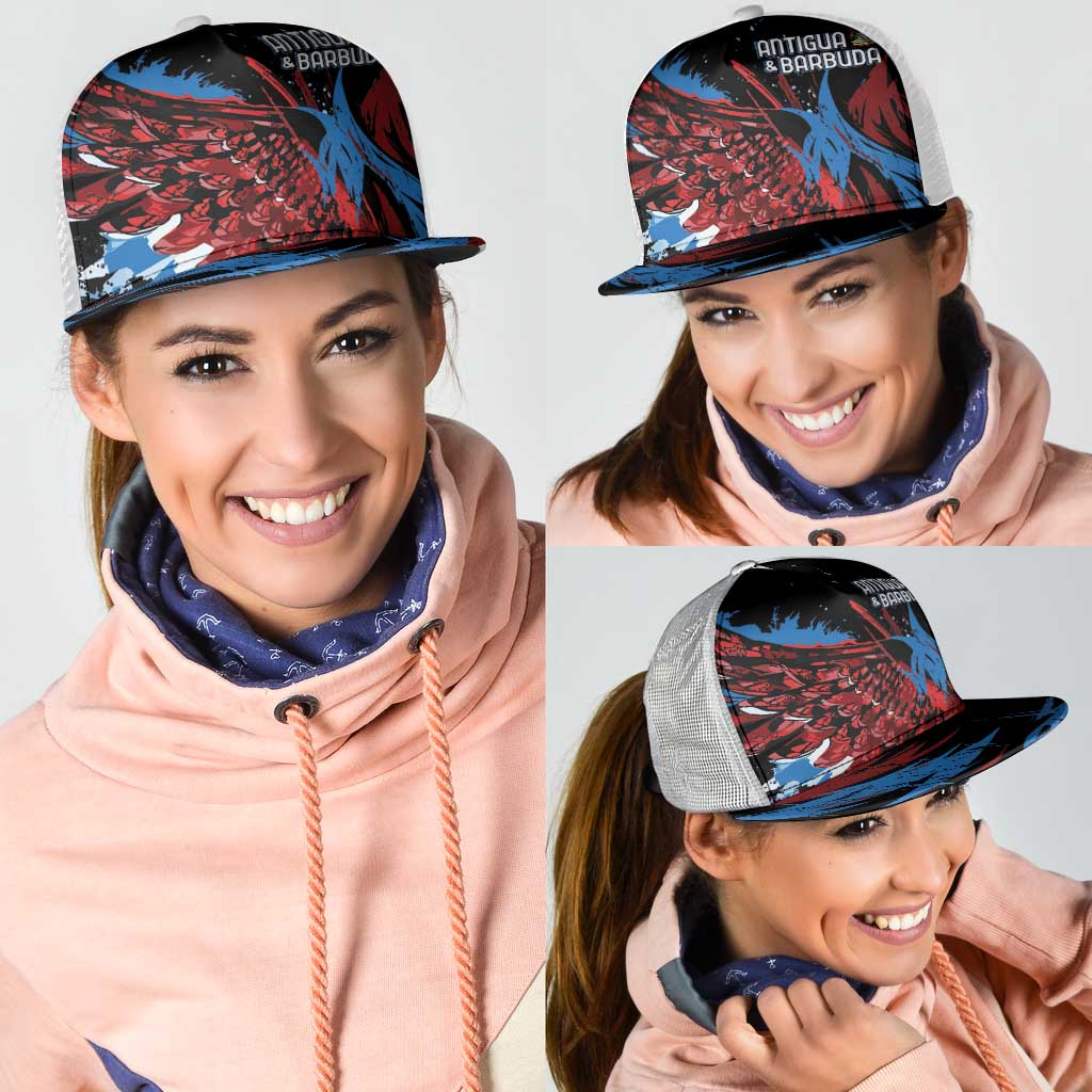 Antigua and Barbuda Cricket Mesh Trucker Cap Falcons Wings - Take Off - Wonder Print Shop