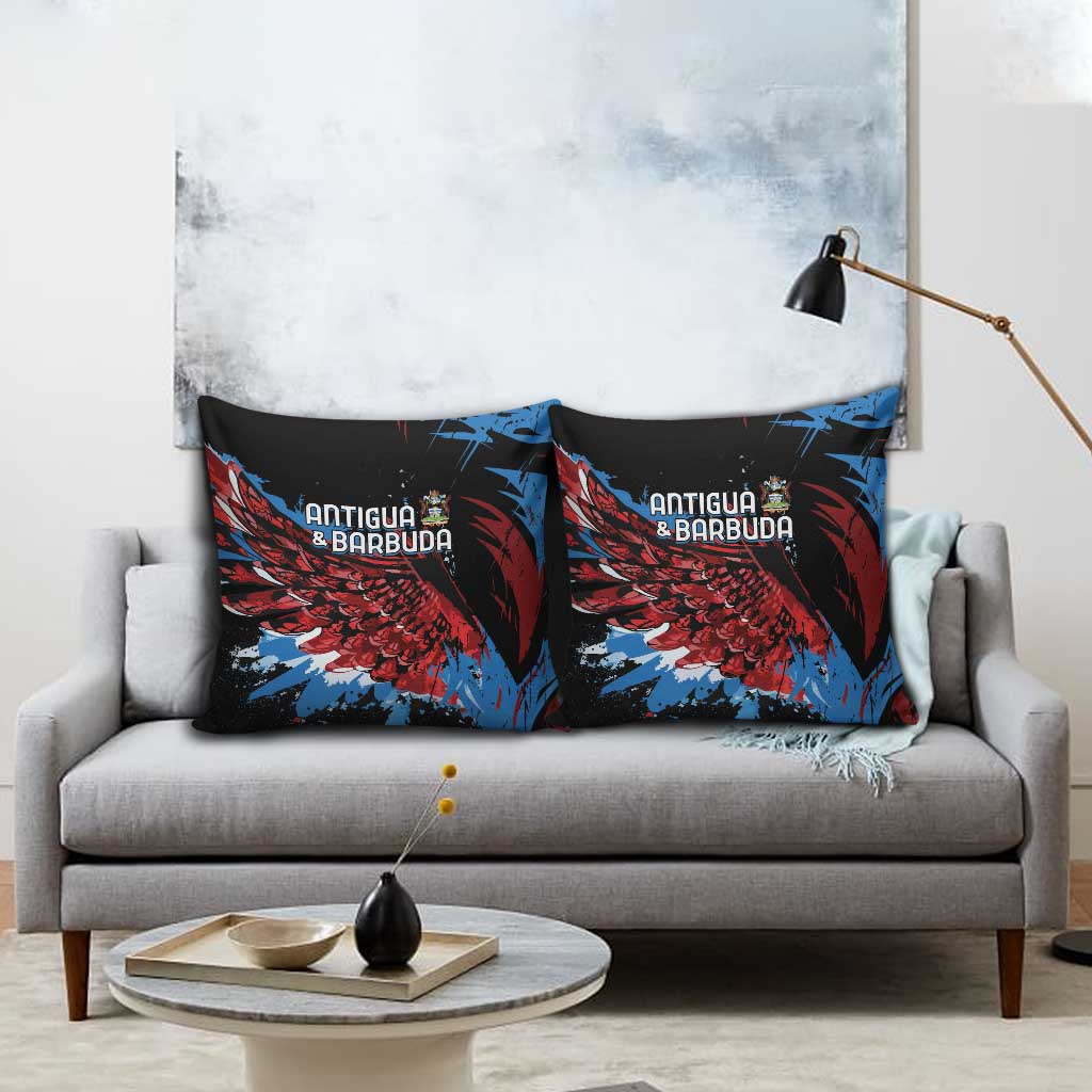 Antigua and Barbuda Cricket Pillow Cover Falcons Wings - Take Off - Wonder Print Shop