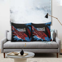 Antigua and Barbuda Cricket Pillow Cover Falcons Wings - Take Off - Wonder Print Shop