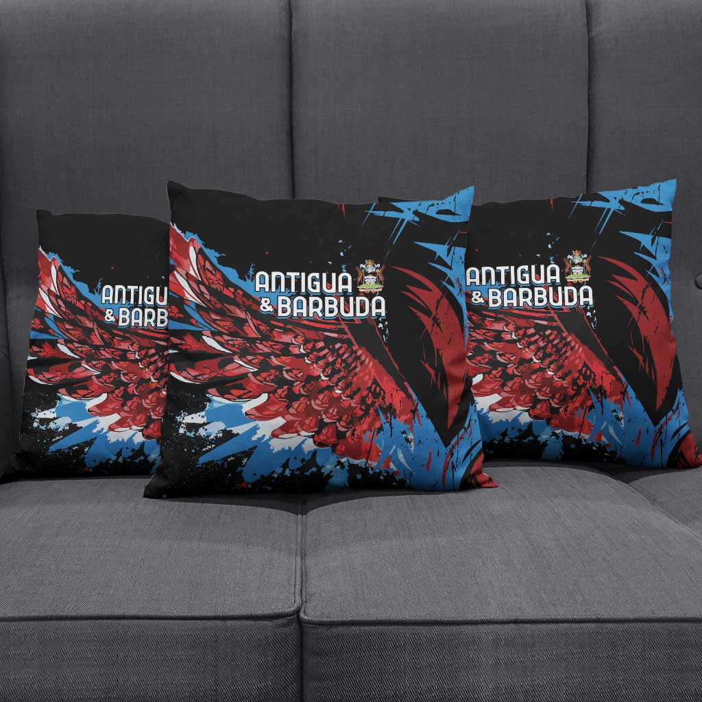 Antigua and Barbuda Cricket Pillow Cover Falcons Wings - Take Off - Wonder Print Shop