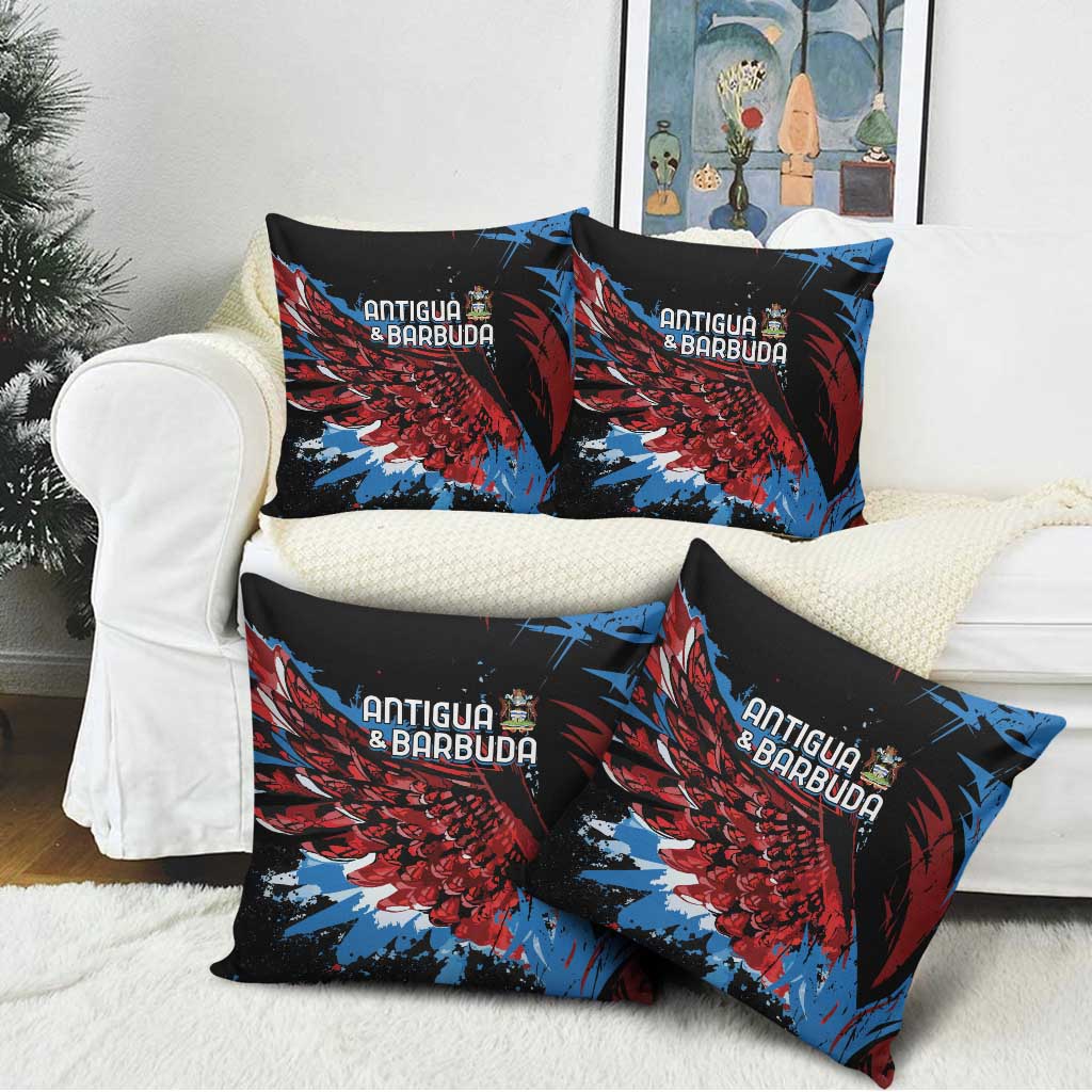 Antigua and Barbuda Cricket Pillow Cover Falcons Wings - Take Off - Wonder Print Shop