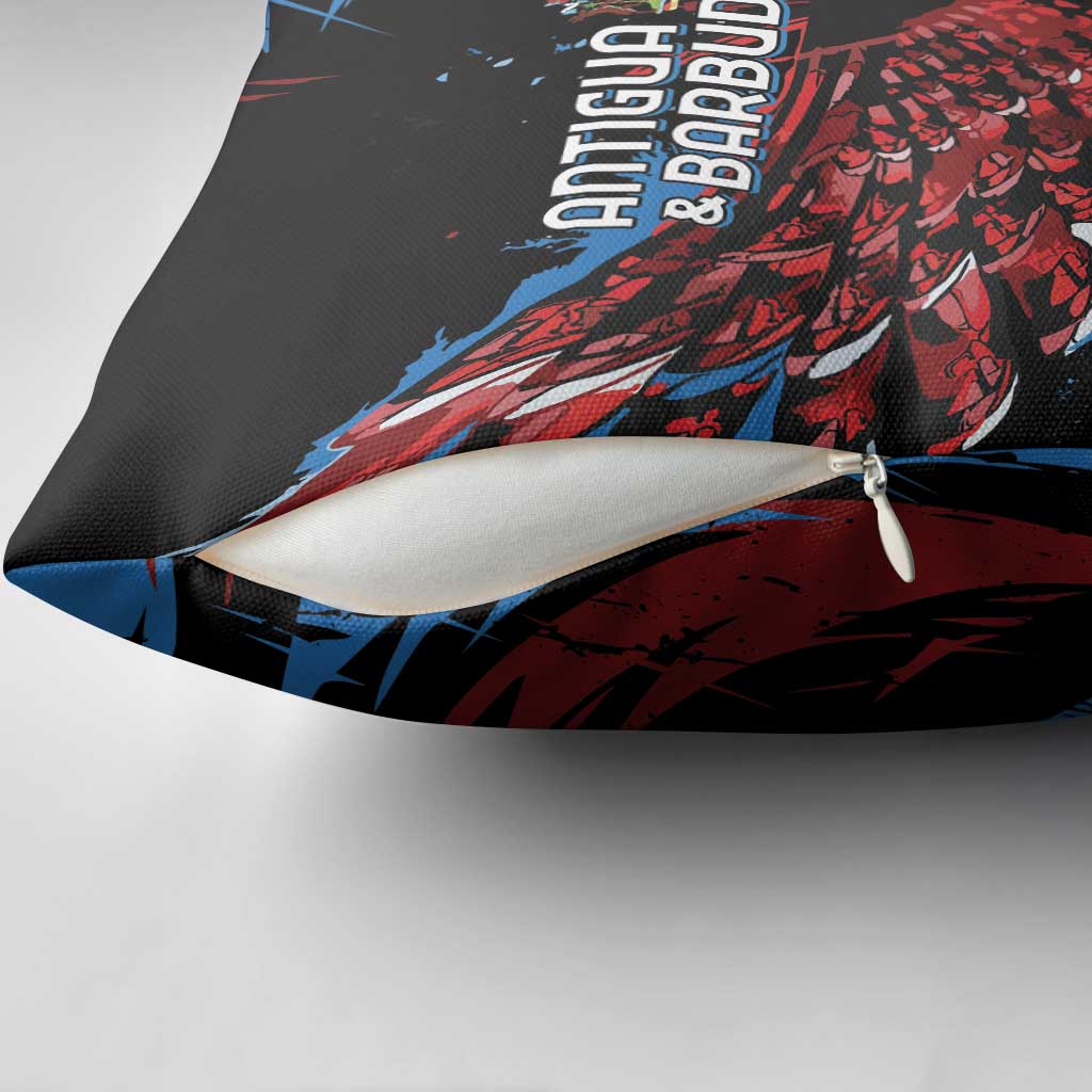 Antigua and Barbuda Cricket Pillow Cover Falcons Wings - Take Off - Wonder Print Shop