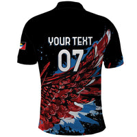 Antigua and Barbuda Cricket Custom Polo Shirt Falcons Wings - Take Off - Wonder Print Shop