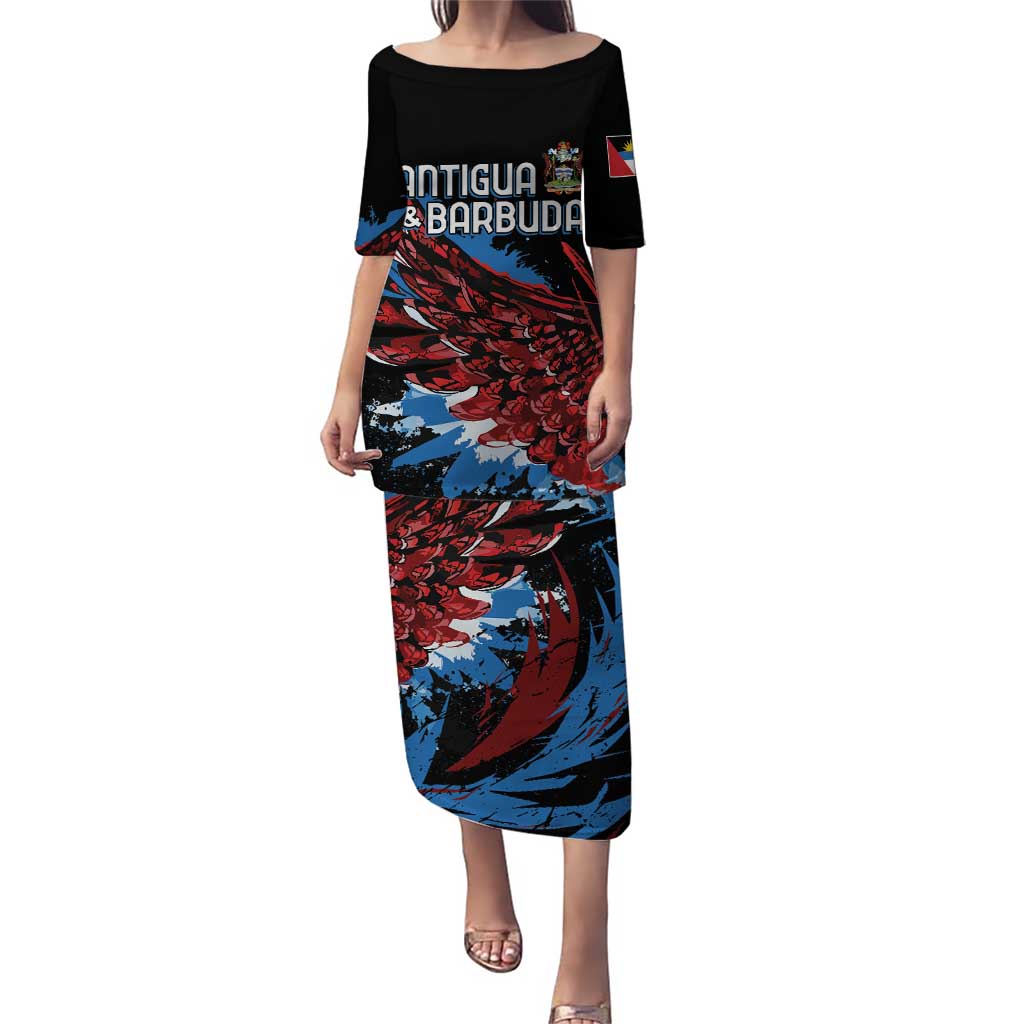 Antigua and Barbuda Cricket Custom Puletasi Falcons Wings - Take Off - Wonder Print Shop