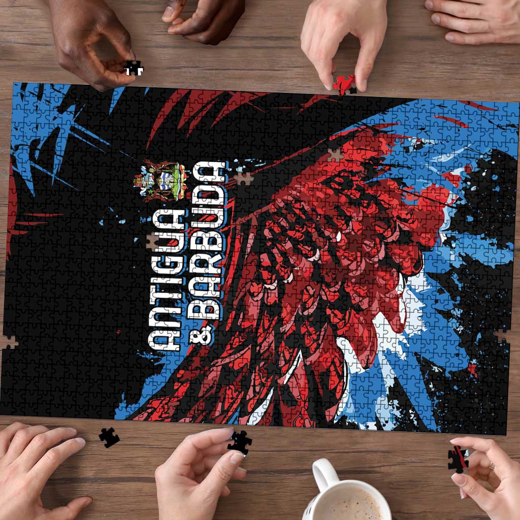 Antigua and Barbuda Cricket Puzzle Falcons Wings - Take Off - Wonder Print Shop