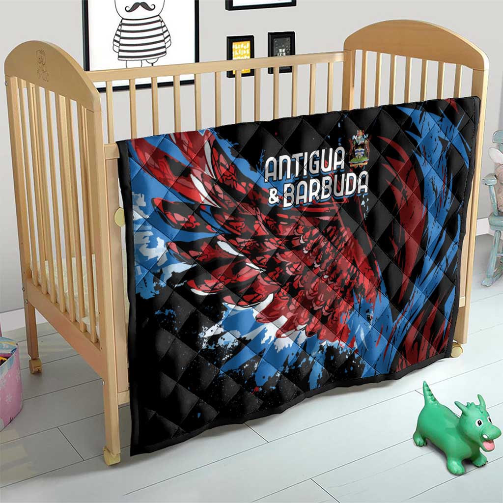 Antigua and Barbuda Cricket Quilt Falcons Wings - Take Off - Wonder Print Shop
