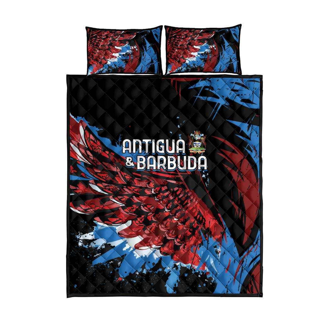 Antigua and Barbuda Cricket Quilt Bed Set Falcons Wings - Take Off - Wonder Print Shop